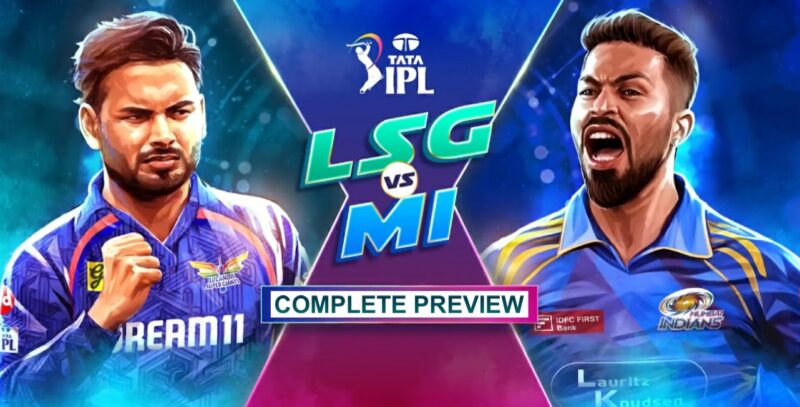 LSG vs MI (IPL 2025) Match 16 Rishabh Pant vs Hardik Pandya battle