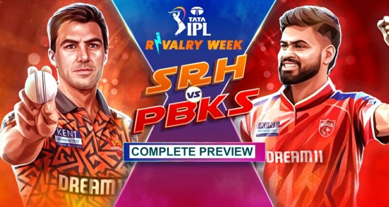 SRH vs PBKS (IPL 2025) Match 27 Pat Cummins vs Shreyas Iyer Battle