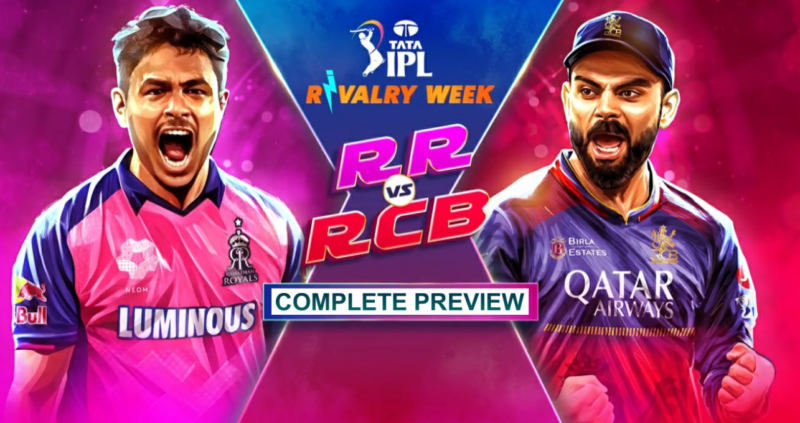 RR vs RCB (IPL 2025) Match 28 Riyan Parag vs Virat Kohli battle