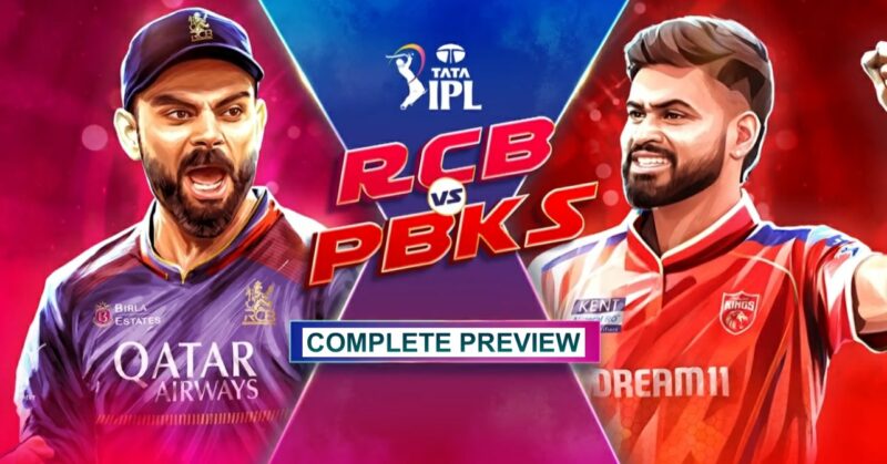 RCB vs PBKS (IPL 2025) Match 34 Virat Kohli vs Shreyas Iyer battle