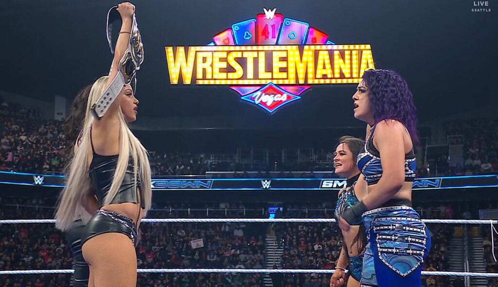 WWE SmackDown 11 April 2025 Recap Bayley and Lyra stare down with Liv and Raquel