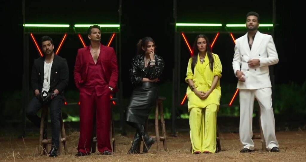 MTV Roadies Double Cross Episode 29 (19 April 2025) Gautam, Prince, Rhea, Neha, and Elvish at vote out location