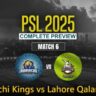 Karachi Kings vs Lahore Qalandars (PSL 2025) Match 6 David Warner vs Shaheen Afridi battle
