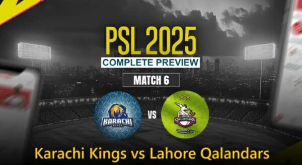 Karachi Kings vs Lahore Qalandars (PSL 2025) Match 6 David Warner vs Shaheen Afridi battle
