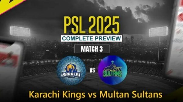 Karachi Kings vs Multan Sultans (PSL 2025) Match 3 David Warner vs Mohammad Rizwan battle