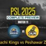 Karachi Kings vs Peshawar Zalmi (PSL 2025) Match 11 David Warner vs Babar Azam battle