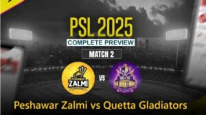 Read more about the article Peshawar Zalmi vs Quetta Gladiators (PSL 2025) Match 2 – Dream11 Tips, Pitch Report, Match Time & Live Streaming Details!