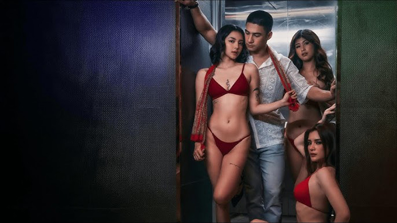 VMX Elevator Lady (2025) Aliya Raymundo, Albie Casiño, Vern Kaye, and Zsa Zsa Zobel looking hot in poster photo