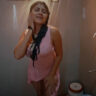 Sarika Salunkhe taking shower in bathroom in Besharam ULLU Web Series