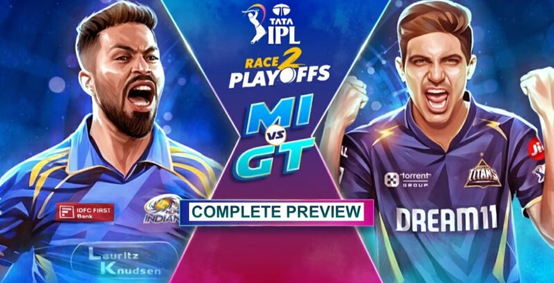 MI vs GT (IPL 2025) Match 56 Hardik Pandya vs Shubman Gill battle