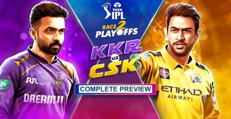 KKR vs CSK (IPL 2025) Match 57 Ajinkya Rahane vs MS Dhoni battle