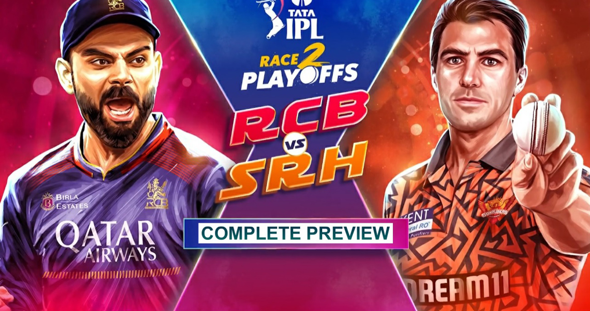 RCB vs SRH (IPL 2025) Match 65 Virat Kohli vs Pat Cummins battle