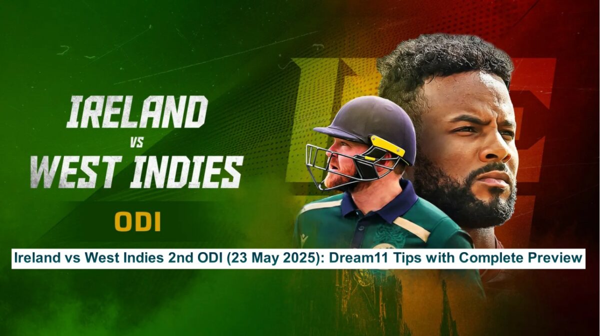 Ireland vs West Indies 2nd ODI (23 May 2025) Paul Stirling vs Shai Hope battle