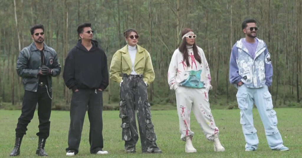 MTV Roadies Double Cross Episode 39 (24 May 2025) Gautam, Prince, Rhea, Neha, and Elvish at ticket to finale task location