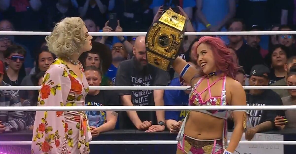 AEW Dynamite 21 May 2025 Recap Toni Storm and Mina Shirakawa stare down inside the ring