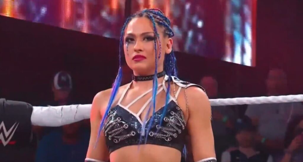 WWE NXT 6 May 2025 Recap Giulia's entrance in the ring for her match with Jordynne Grace