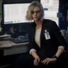 Grace Ashcroft from Resident Evil 9 sitting in her FBI office