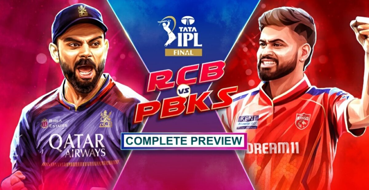 RCB vs PBKS (IPL 2025) Final Virat Kohli vs Shreyas Iyer battle