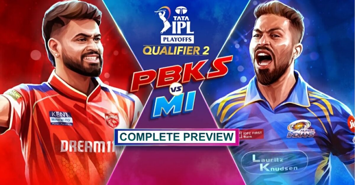 PBKS vs MI (IPL 2025) Qualifier 2 Shreyas Iyer vs Hardik Pandya battle