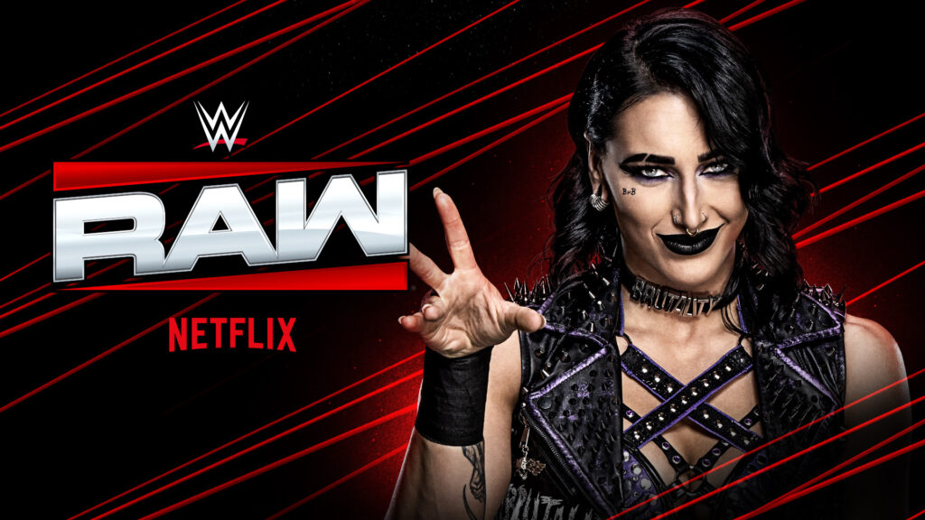 Rhea Ripley advertised banner for WWE RAW Preview (30 June 2025)