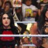 Stephanie Vaquer and Rhea Ripley sharing the ring together on WWE SmackDown 6 June 2025 episode