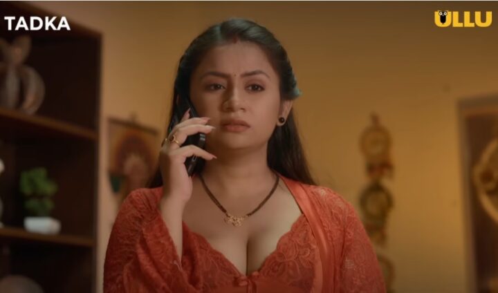 Priyanka Haider looking hot in short clothes in Tadka (ULLU Web Series)