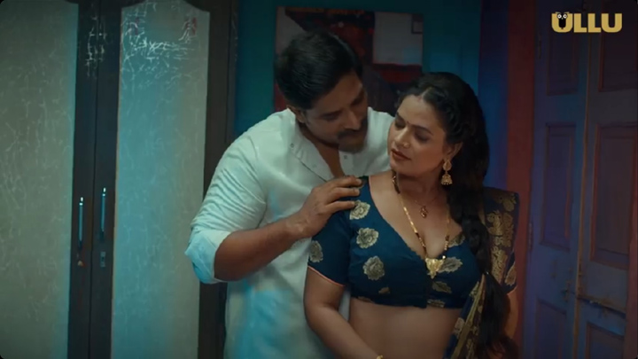 Malika Tomar in saree hot scene from Haseena Maan Jayegi (ULLU Web Series) photo