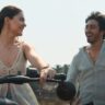 Ahaan Panday running behind the bike of Aneet Padda in Saiyaara (2025) film