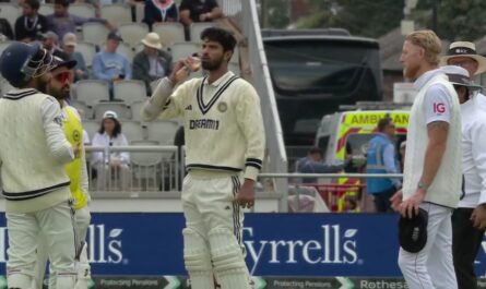 Drinks break during Fourth test between ENG vs IND on 27 July 2025