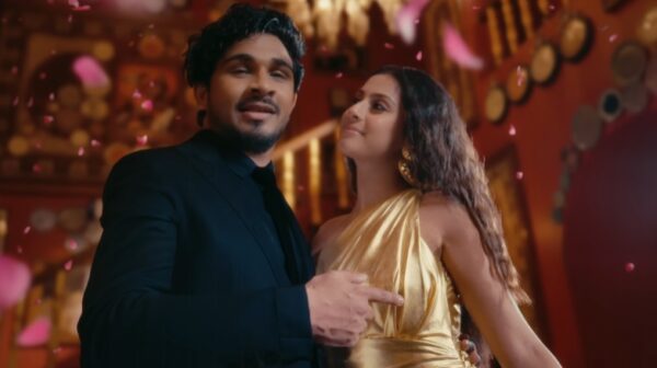 Sanju Rathod romancing Isha Malviya in Shaky Song