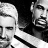Joe Hendry and Wes Lee on the advertisement poster for WWE NXT July 1, 2025 show