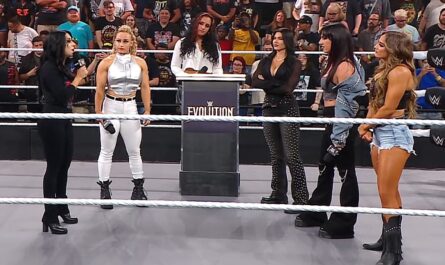 WWE NXT 8 July 2025 female wrestlers inside the ring with Ava Raine
