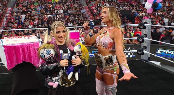 Charlotte and Alexa cute birthday celebration on WWE SmackDown 8 August 2025
