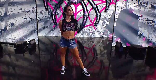 WWE SmackDown 5 September 2025 AJ Lee making her grand entrance on her return after 10 years