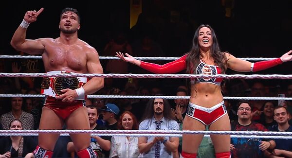 WWE NXT Heatwave (2025) Ethan Page and Chelsea Green posing after winning