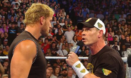 John Cena insulting Logan Paul at WWE SmackDown 22 August 2025