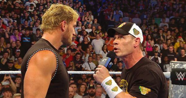 John Cena insulting Logan Paul at WWE SmackDown 22 August 2025