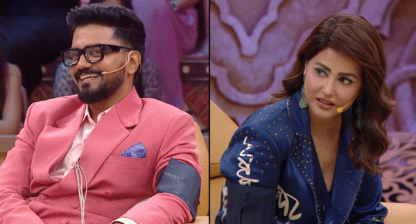 Pati Patni Aur Panga Season 1 Episode 12 (September 7, 2025) Hina Khan and Rocky Jaiswal facing lie detector test