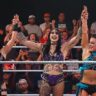 WWE NXT Homecoming (2025) Rhea, Lyra, and Stephanie enjoying main event win