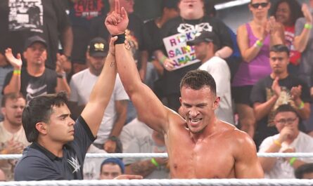 WWE NXT 26 August 2025 Ricky Saints celebrating his win