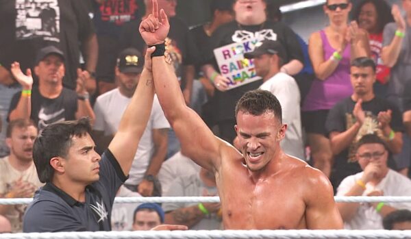 WWE NXT 26 August 2025 Ricky Saints celebrating his win