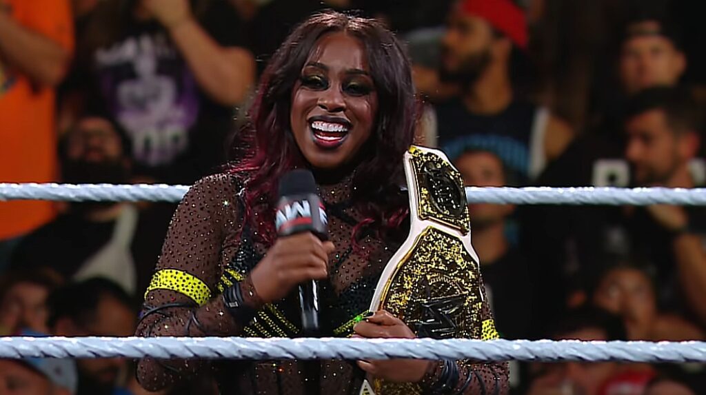 Naomi vacating her WWE Women's Championship at WWE RAW 18 August 2025 episode