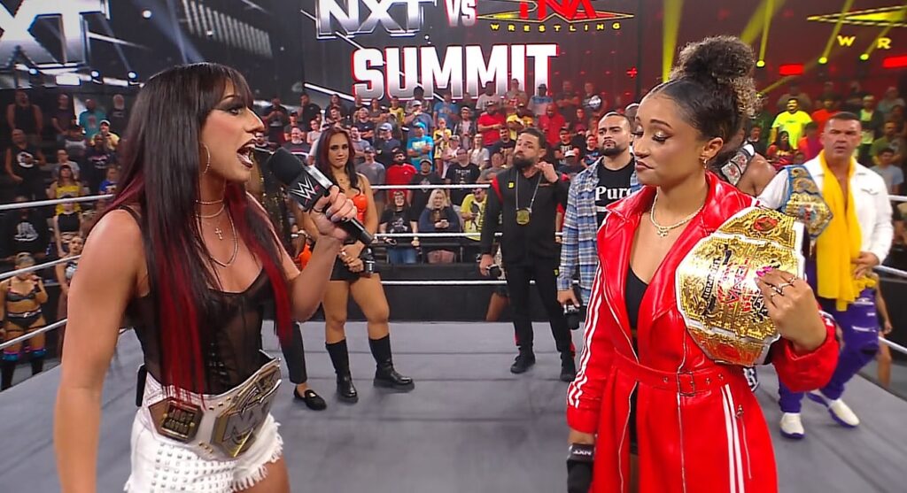 Jacy Jayne and Kelani promo confrontation of WWE NXT 30 September 2025 episode
