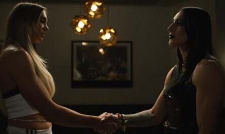 Charlotte Flair and Rhea Ripley sorting out differences on SmackDown November 21, 2025 episode