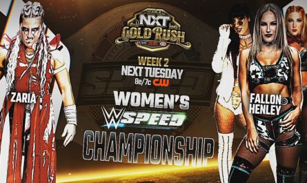 WWE NXT Gold Rush Week 2 Zaria vs Fallon Henley for WWE Womens Speed title