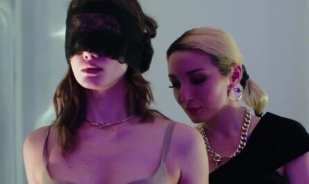 Leslie blindfolded by Margaret in Chained by her love