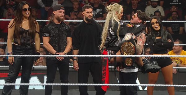 Liv Morgan making out with Dominik Mysterio on WWE Raw (December 1, 2025) episode