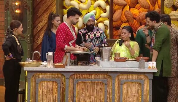 Laughter Chefs Season 3 Episode 8 Chef Harpal tasting Paratha and Lassi cooked by Karan Kundrra and Tejasswi Prakash