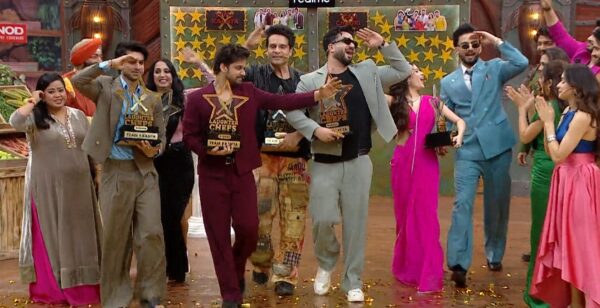 Laughter Chefs Season 3 Episode 20 Team Kaanta members doing winning march