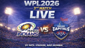 Read more about the article MI vs DC (WPL Season 4) January 10, 2026, Match 3: Start Time, Venue, Squads, Pitch Report, Prediction, and Where to Watch